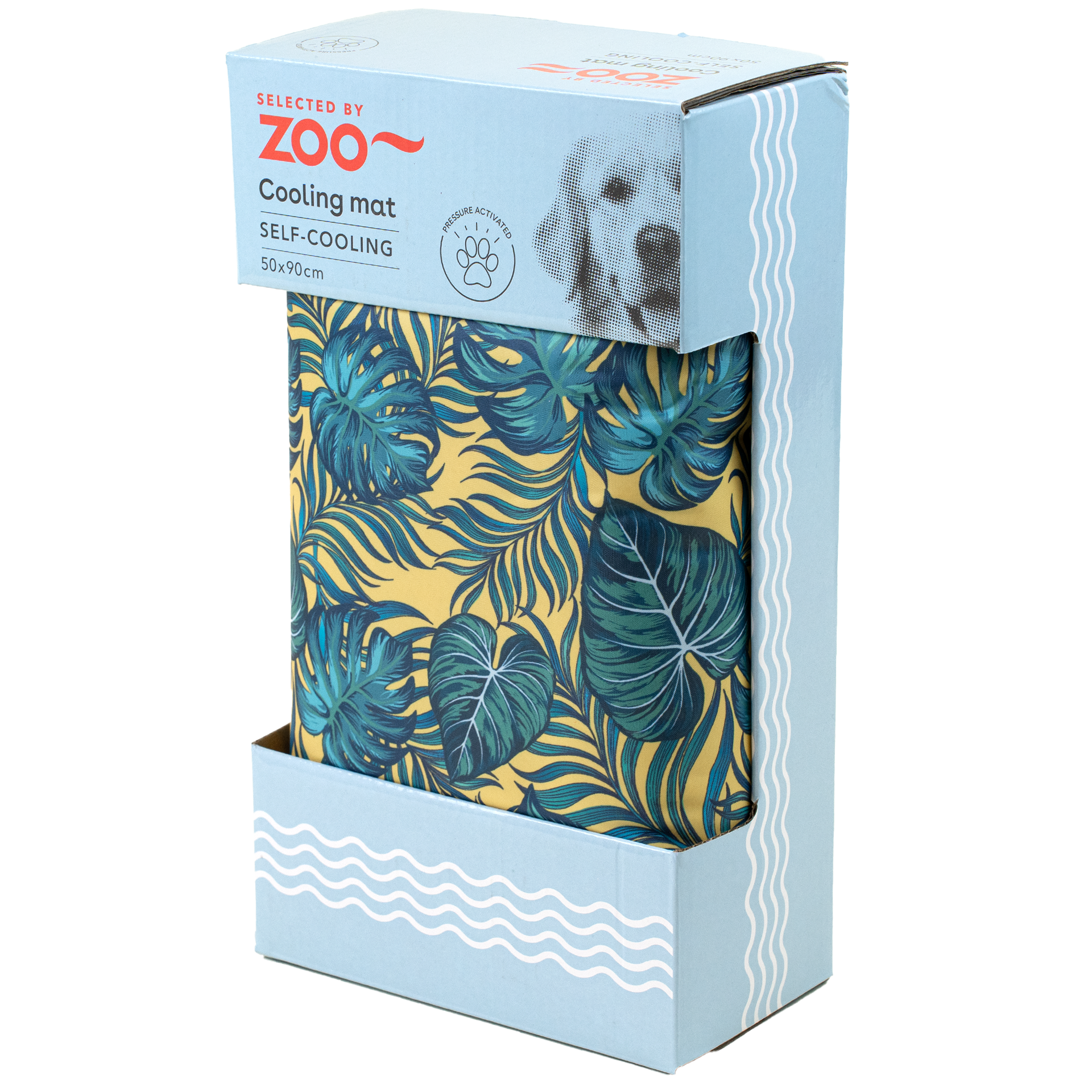 Summer Leaf kjølepute 90 x 50 cm