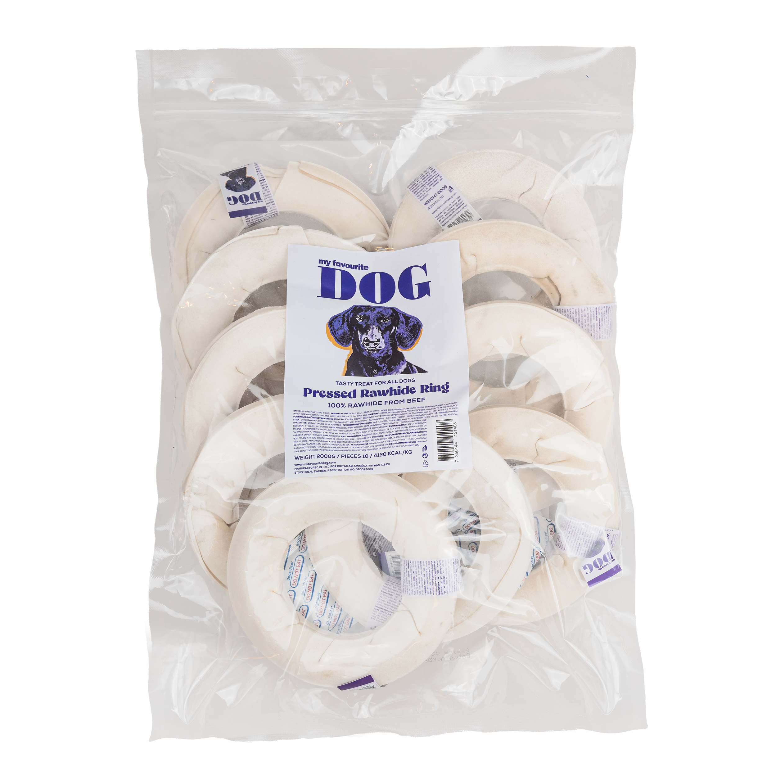 My favourite DOG Presset ring av råhud