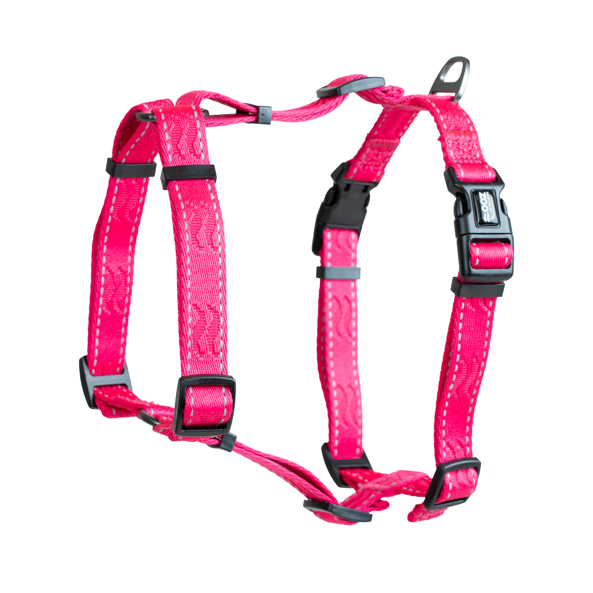 Sele Rufus H-sele justerbar S/M 20 mm x 70 cm Rosa