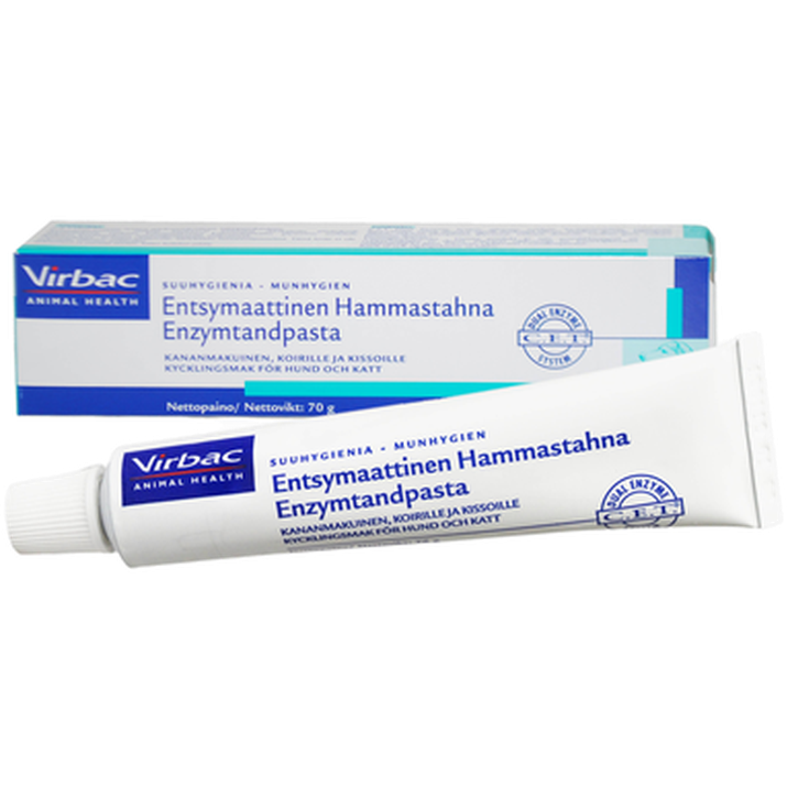 Virbac - Enzymatisk tannkrem - Enzymatisk tannkrem til hund og katt 70g - Hund - Hundepleie - Tannkrem og tannbørste - Dyrekassen.no