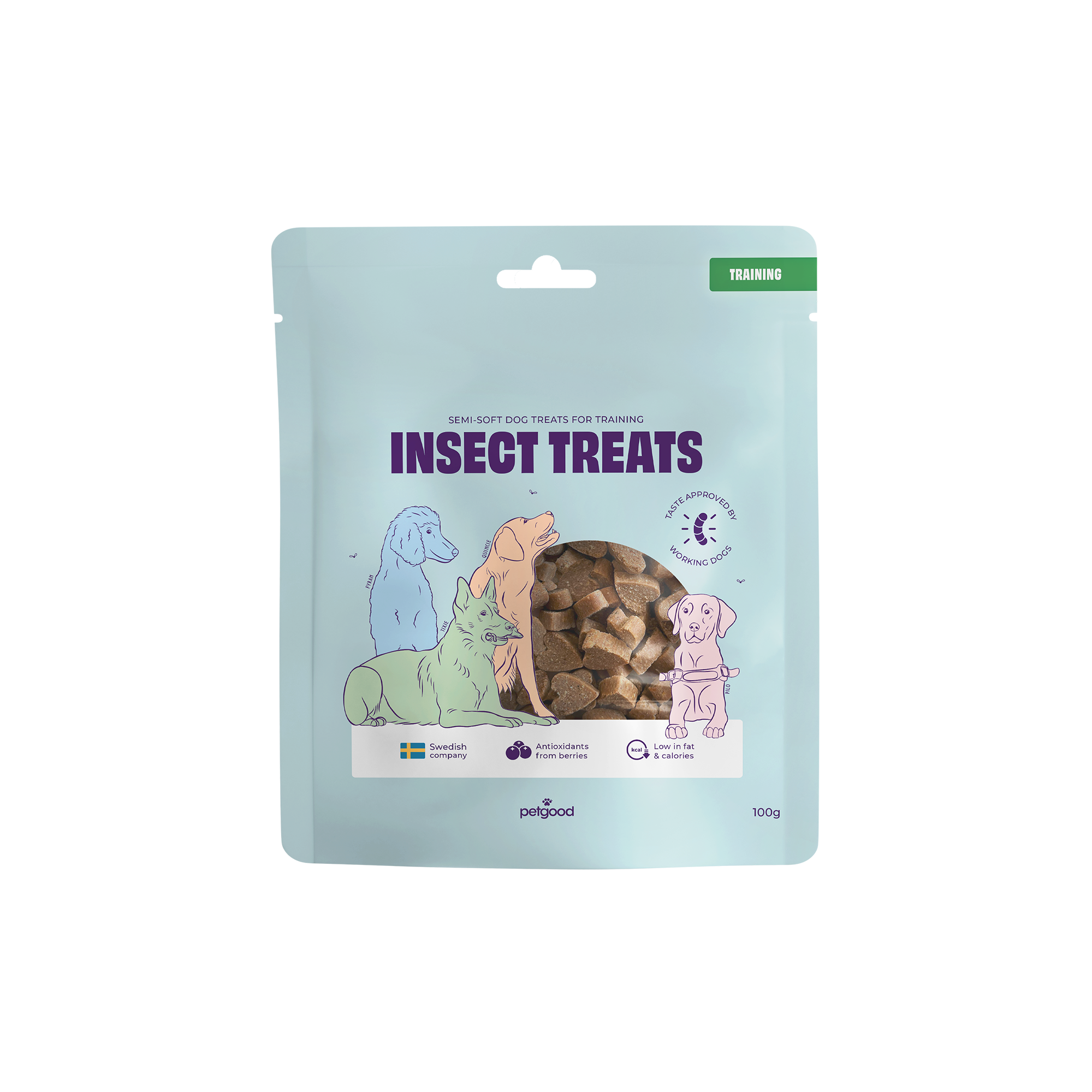 Hundegodbit med insektprotein 100 g