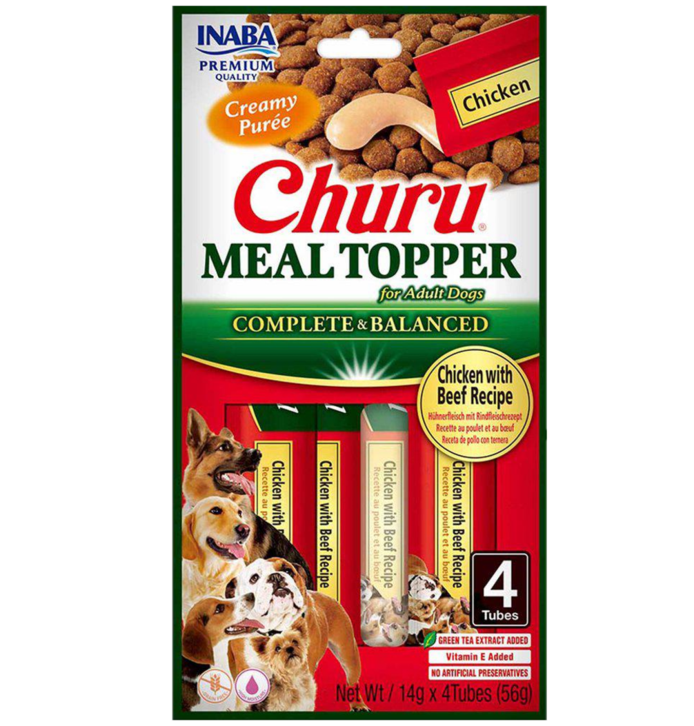 Churu Dog Meal Topper kylling/kjøtt 4 stk