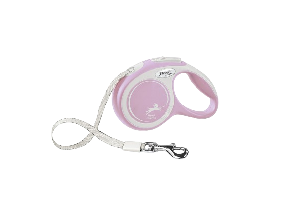 Flexi - Rullebånd New Comfort Tape, 3m, XS, maks 12 kg, Rosa - Hund - Dyrekassen.no