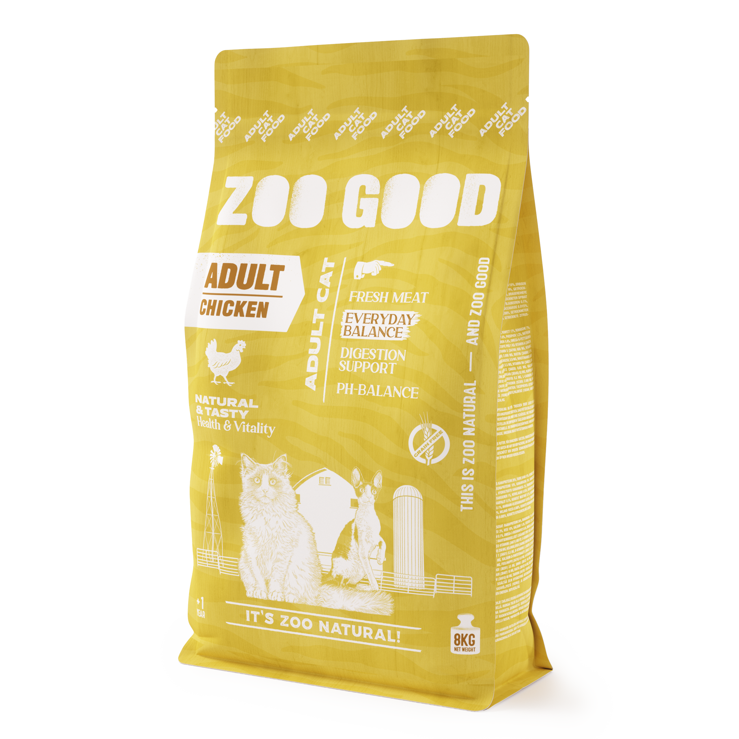 ZOO GOOD Adult Grain Free Chicken - Kattefôr for voksne