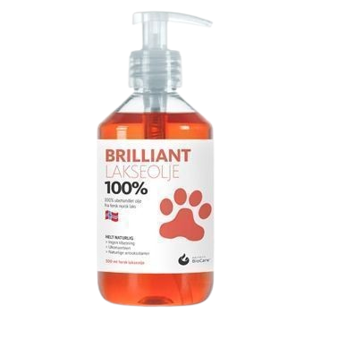 BRILLIANT - Lakseolje Norsk 300ml - Hund - Hundens Apotek - Mage og tarm - Dyrekassen.no
