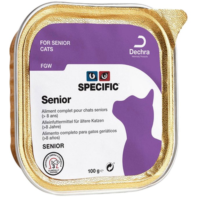 Specific - Cats FGW Senior 100 g x 7 stk. - Katt - Helse og pels - Hygiene - Kattemat - Dyrekassen.no