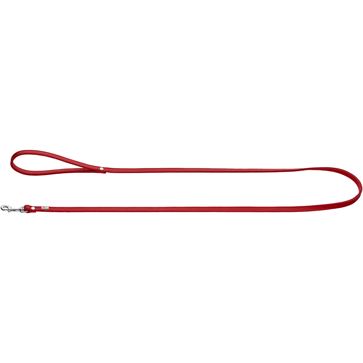 Dog Leash Nappa Petit Red 140cm/8mm