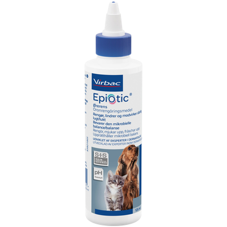 Virbac - Epi Otic ørerens 125 ml - Hund - Hundens Apotek - Dyrekassen.no