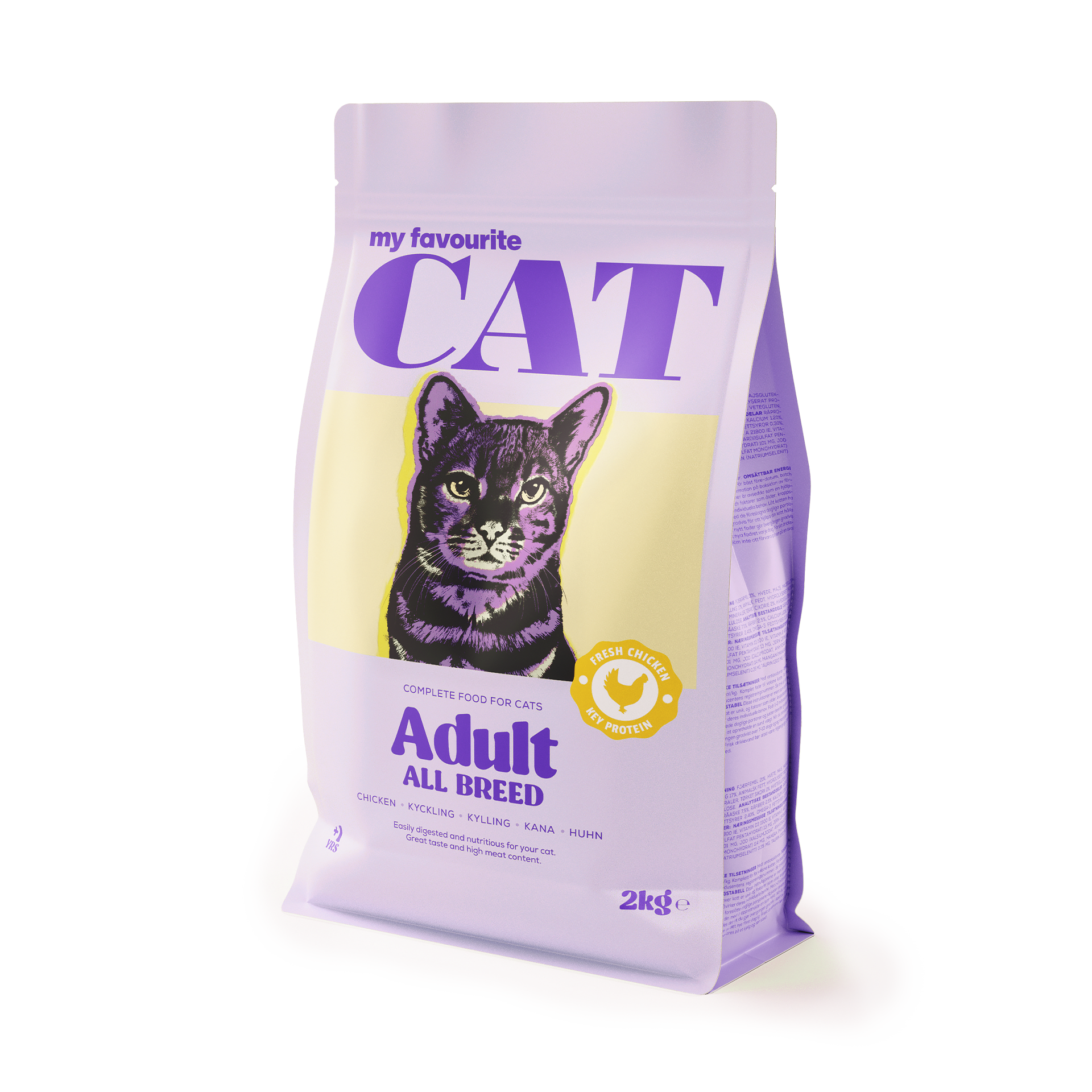 My favourite CAT - Adult Cat Regular Kylling 2 kg - Katt - Helse og pels - Kosttilskudd - Tørrfôr - Dyrekassen.no