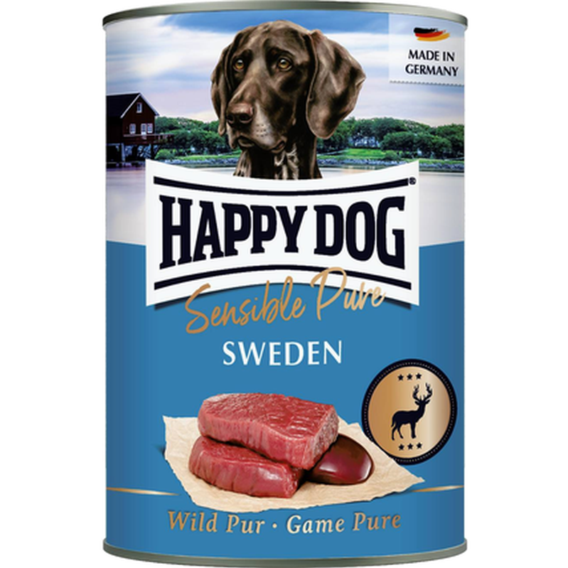 Happy Dog Wet Dog Food Tinned GrainFree 100% Wild Game