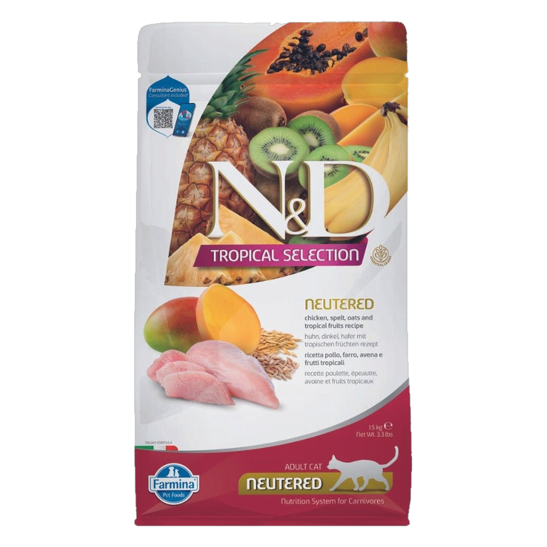 Farmina Cat N&D Tropical Selection Chicken Neutered  1,5 kg