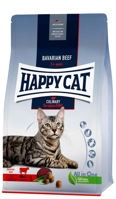 Happy Cat - Voksen storfekjøtt, 4 kg - Katt - Helse og pels - Kosttilskudd - Tørrfôr - Dyrekassen.no