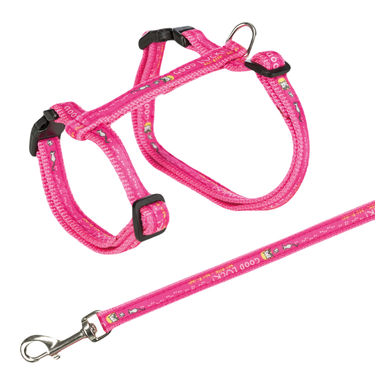 Trixie - Kattesele+bånd til stor katt XL, justerbar, bl. farger 34-57 cm - Katt - Dyrekassen.no