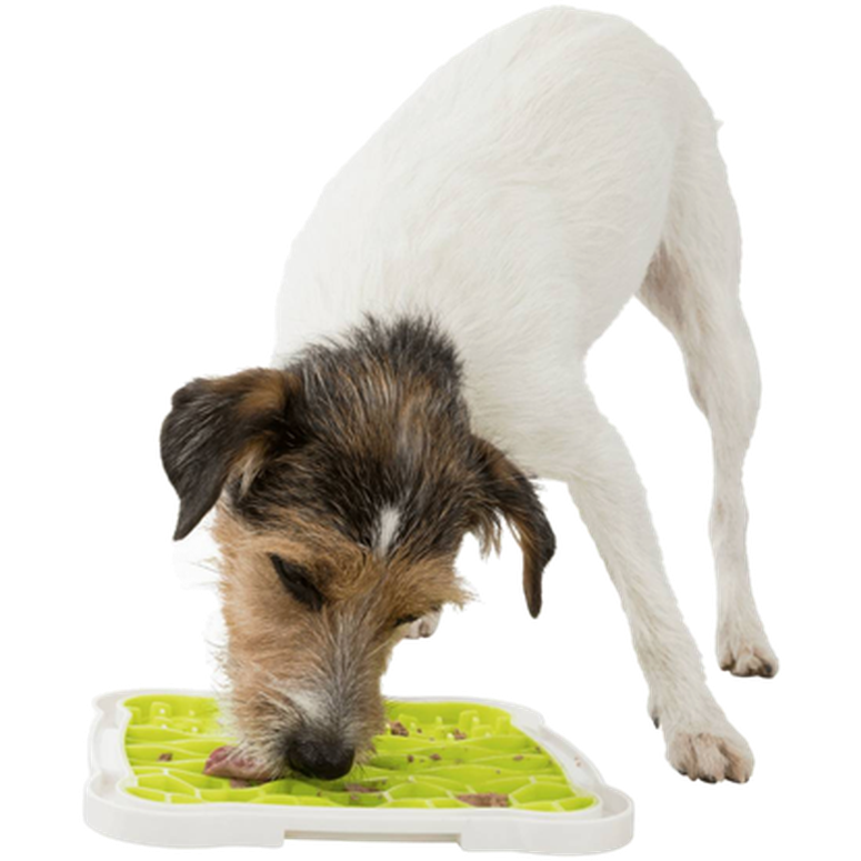 Trixie Lick'n'Snack-tallerken - aktivering av fôr Grønn 20x20 cm