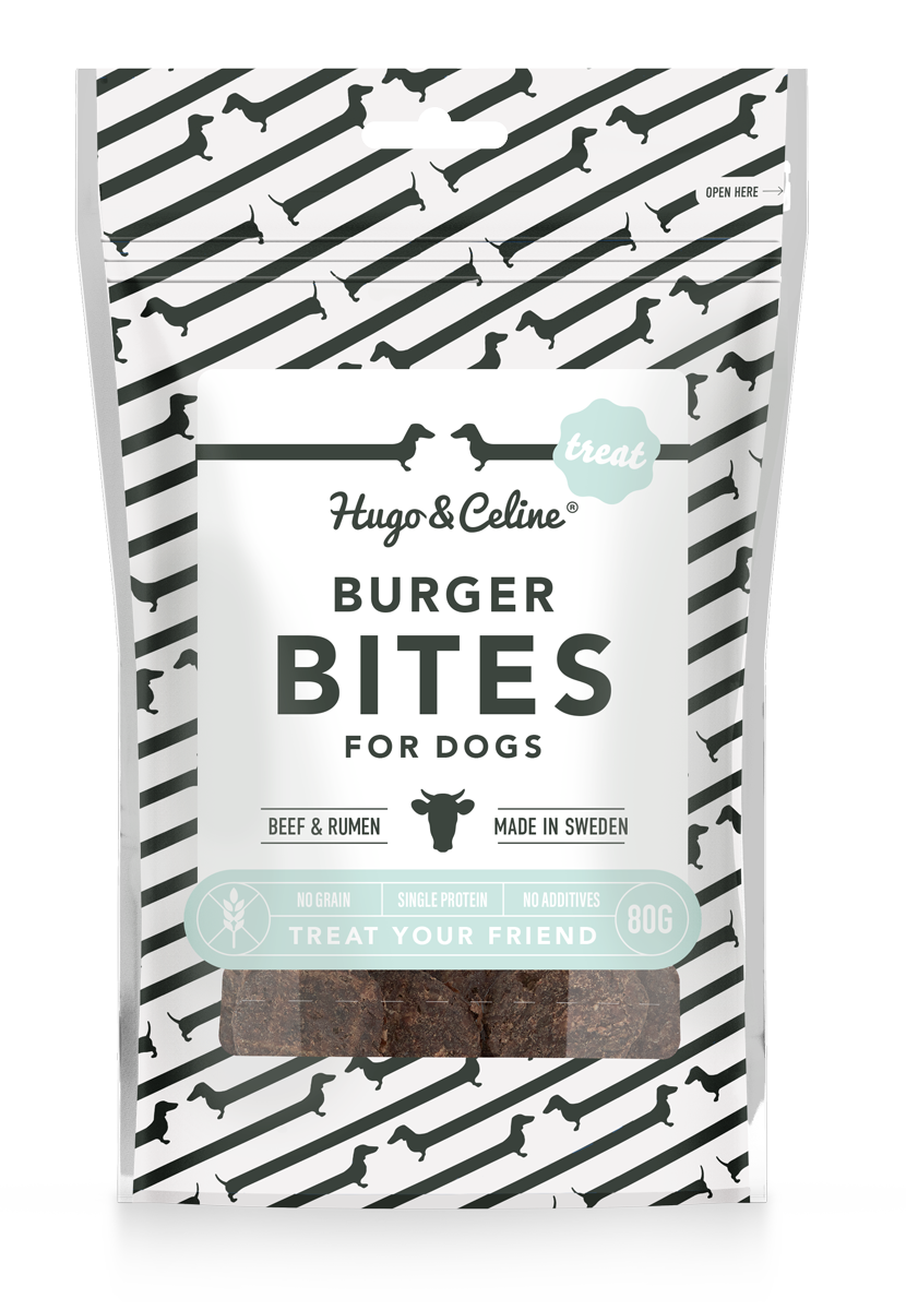 Hugo and Celine Burger Bites White 80 g