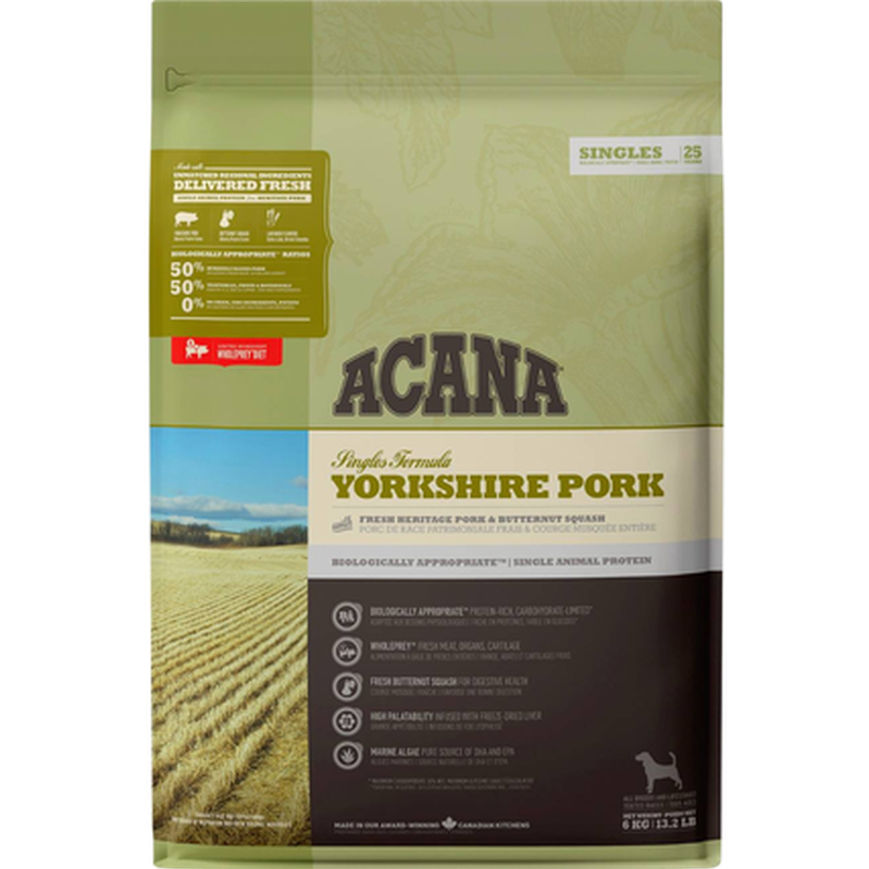 Acana - Dog Singles Yorkshire Pork 2 kg - Hund - Tørrfôr - Dyrekassen.no