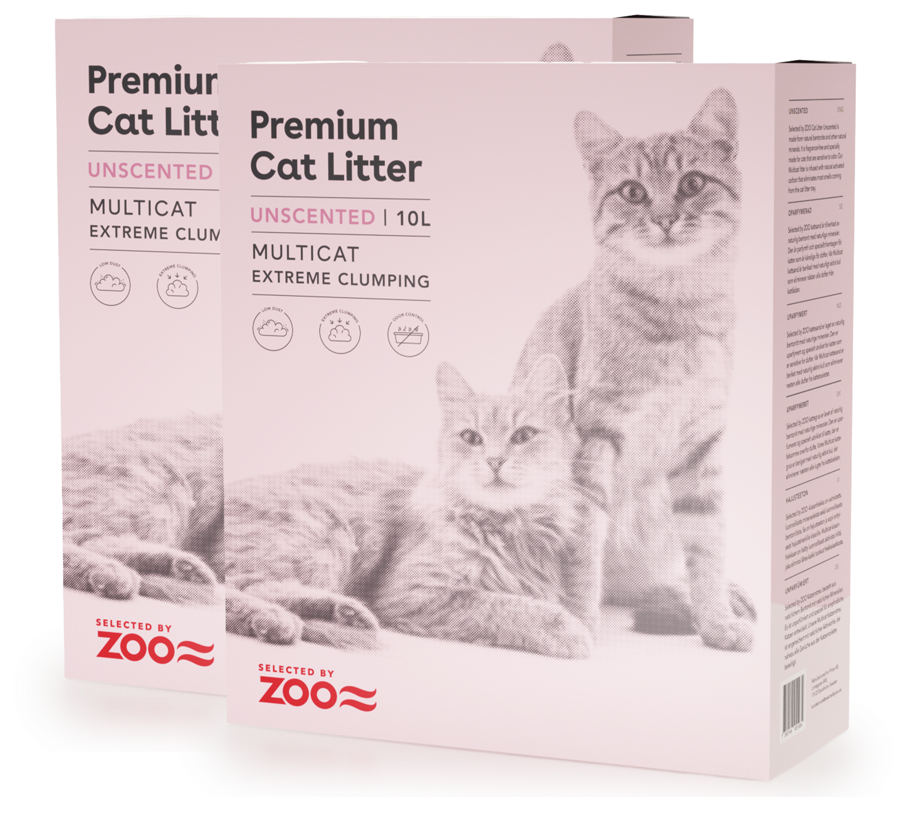 Kattesand uparfymert Multicat 10L x 2