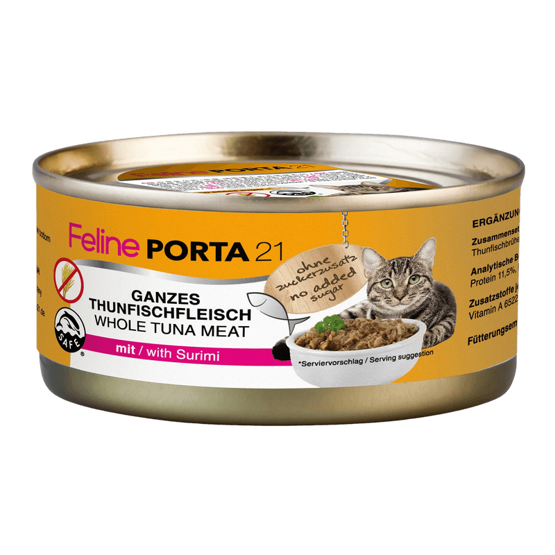Porta21 - Feline Tunfisk med surimi 156g - Katt - Helse og pels - Kosttilskudd - Våtfôr - Dyrekassen.no