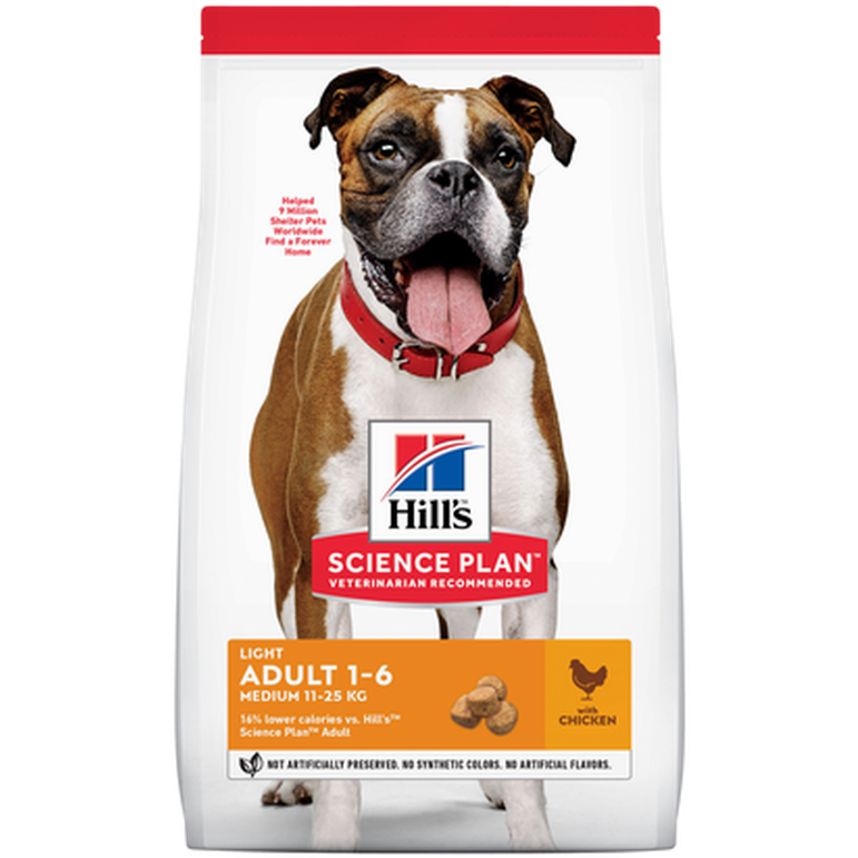 Hills Science Plan Adult Light Medium Chicken - Dry Dog Food