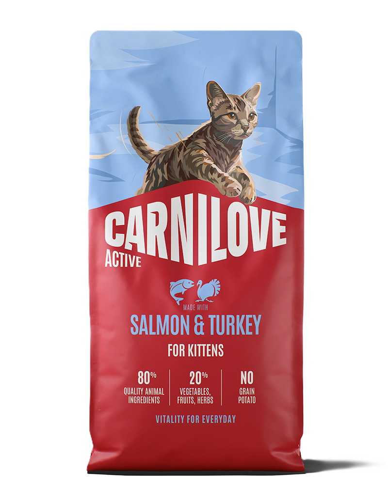 Active Cat Salmon & Turkey for Kittens