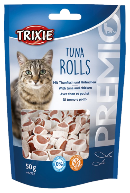 Trixie - Premio Tunfiskruller 50 g - Katt - Helse og pels - Hygiene - Godbiter - Dyrekassen.no