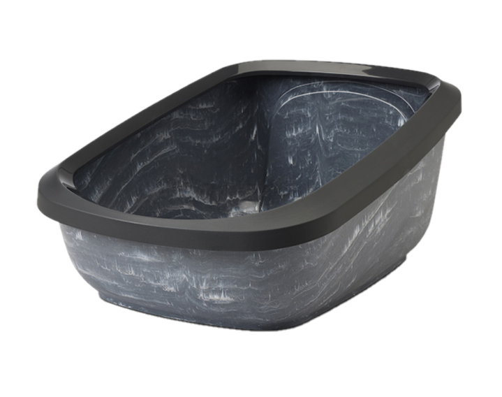 Savic Kattesandkasse Aseo Jumbo Marble, 67,5x48,5x29cm, Grå/Hvit