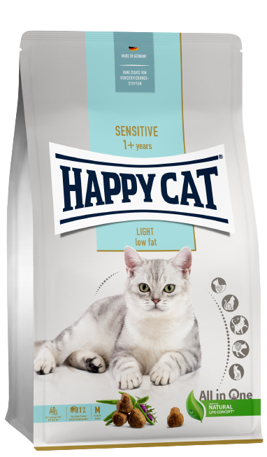 Happy Cat - Sensitive Adult light 4 kg - Katt - Helse og pels - Kosttilskudd - Tørrfôr - Dyrekassen.no