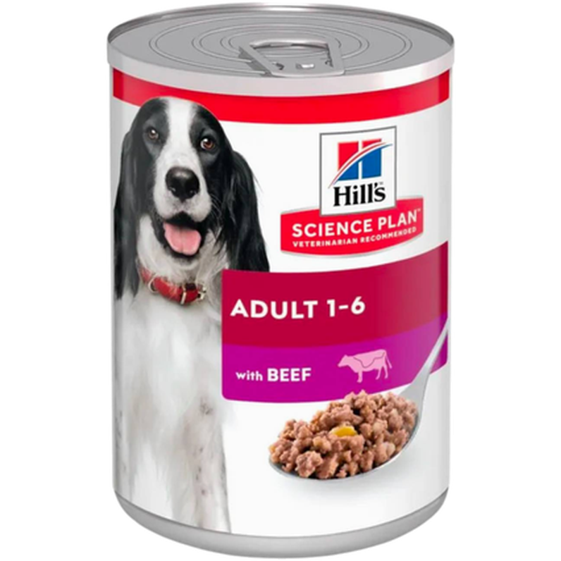 Hills Science Plan Adult Delicious Beef Canned - Wet Dog Food