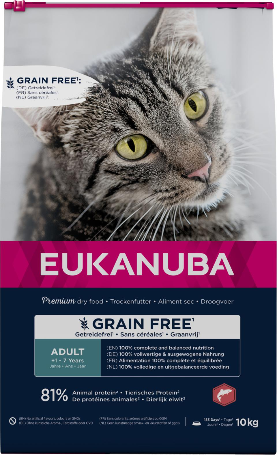 Eukanuba Cat Adult Grainfree Salmon 10 kg