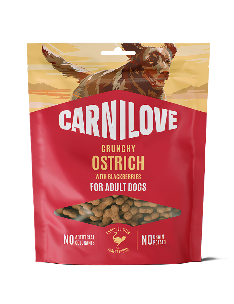 Carnilove Dog Crunchy Snack Ostrich with Blackberries 200g
