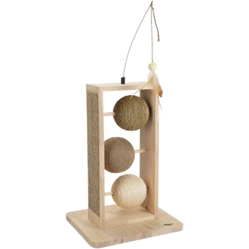 Designed By Lotte - Skrapekuler i tre Loma x Brown 50 cm - Katt - Matplassen - Automater - Klorebrett - Dyrekassen.no