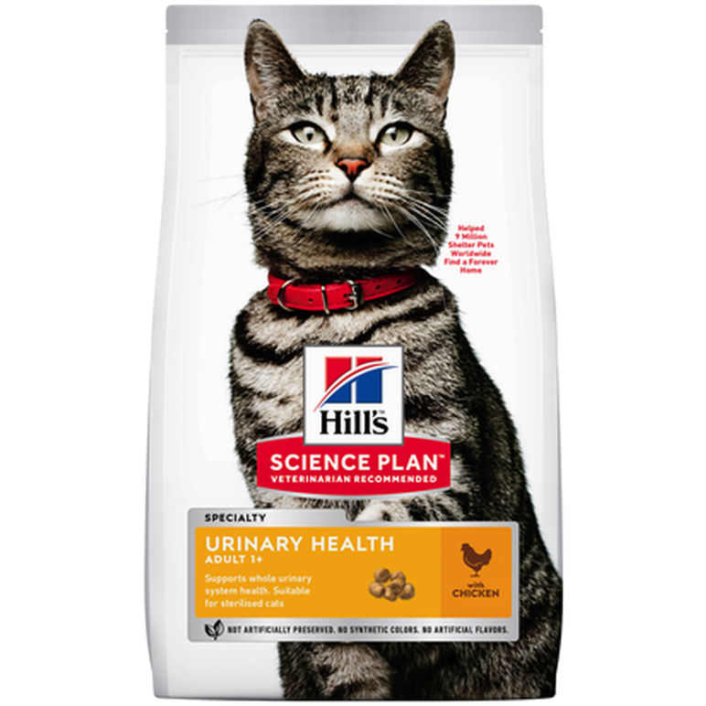 Hills Science Plan - Hills SP Feline Adult Urinary Health Chicken 3kg - Katt - Helse og pels - Kosttilskudd - Tørrfôr - Dyrekassen.no