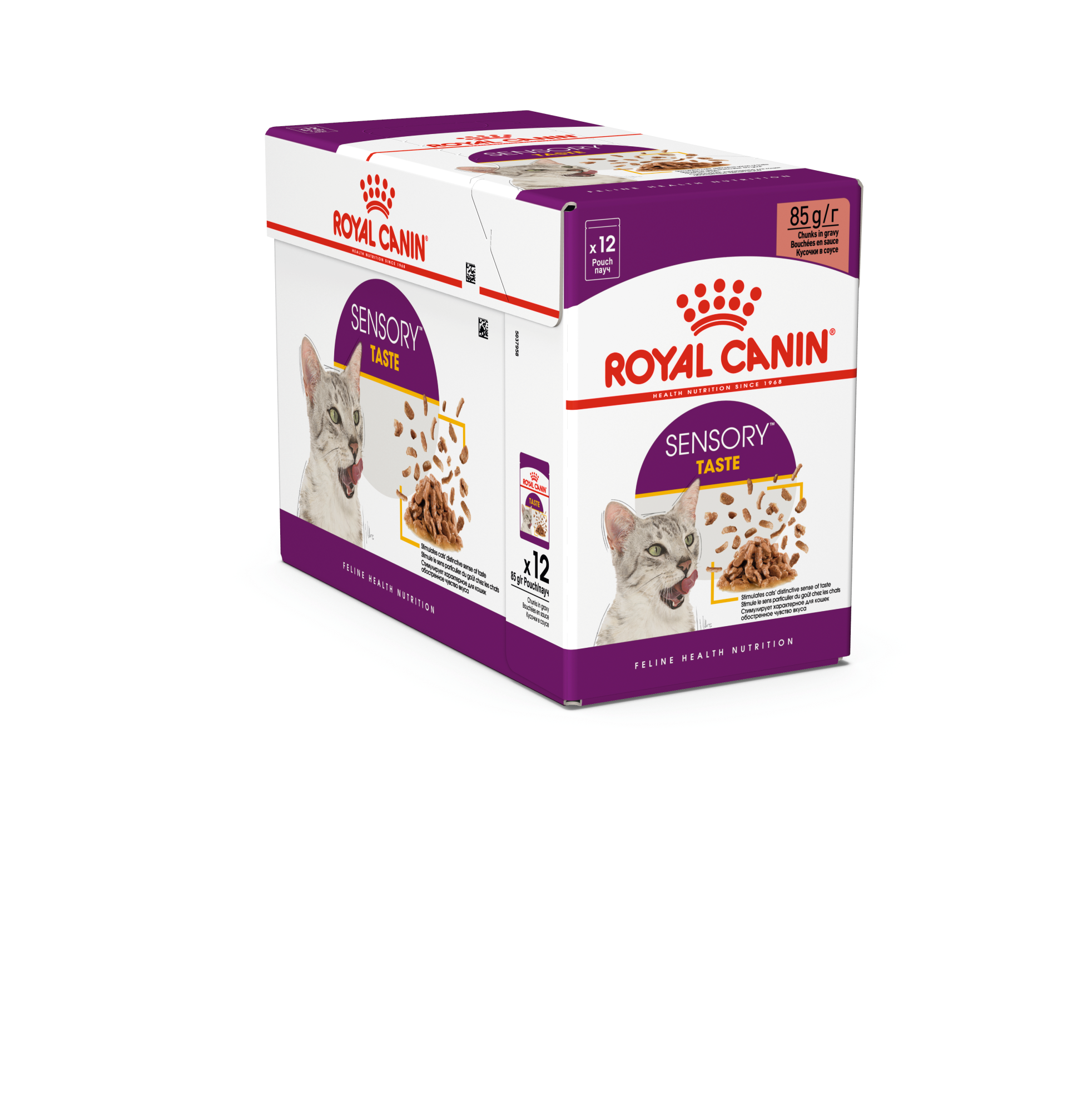 Royal Canin Feline Sensory Taste Gravy 85 g x 12 stk - porsjonsposer