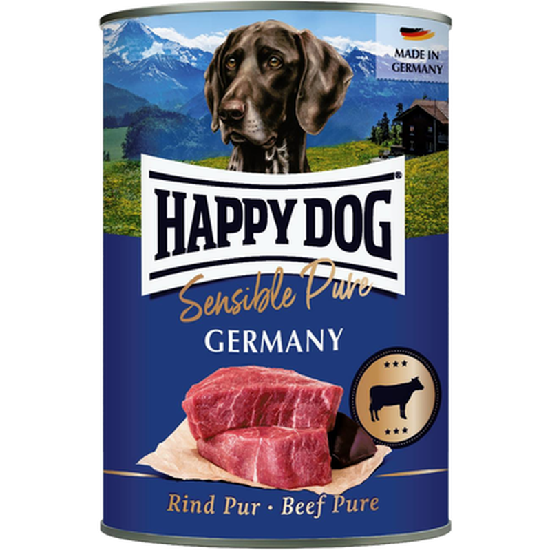 Happy Dog - Wet Food Grainfree Pure 100% Beef Tinned 200 g - Hund - Våtfôr - Dyrekassen.no