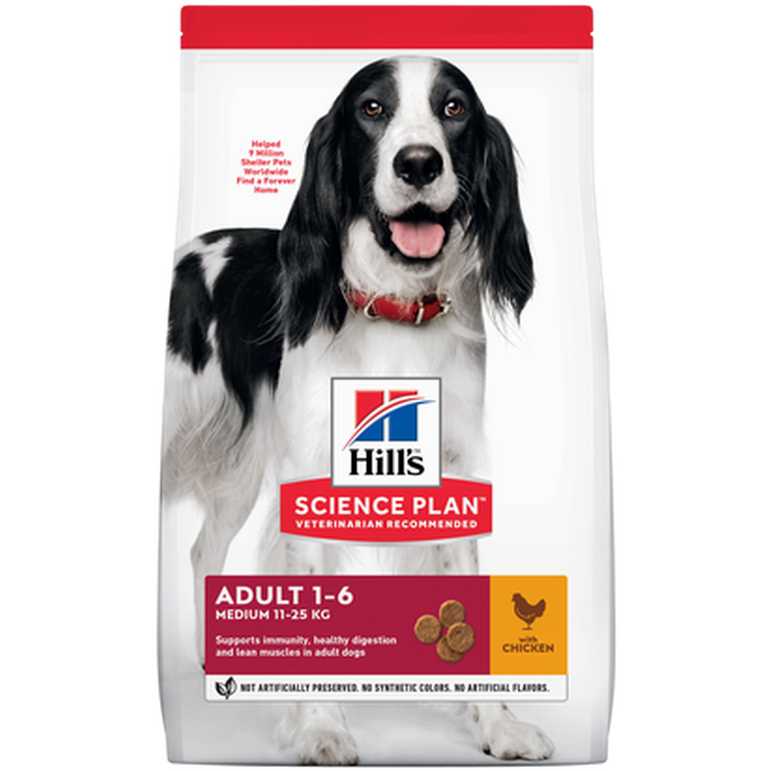Hills Science Plan - Adult Medium Chicken - Dry Dog Food 14 kg - Hund - Tørrfôr - Dyrekassen.no