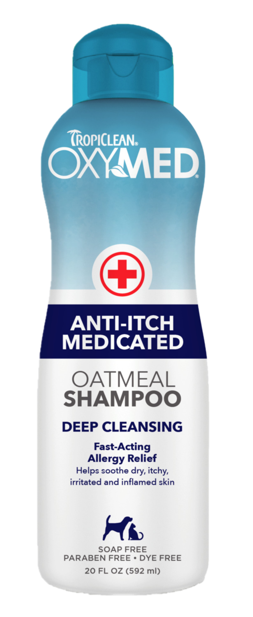 TropiClean OxyMed medisinsk kløesjampo for kjæledyr 355 ml