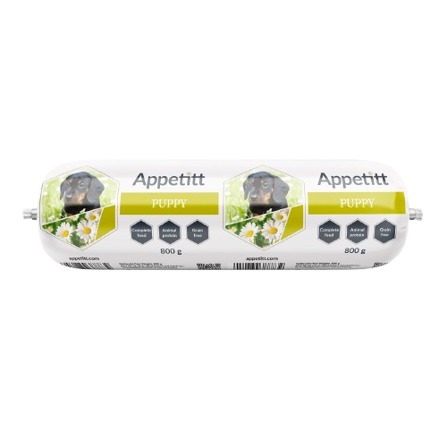 APPETITT - Pølse Puppy 800g - Hund - Våtfôr - Dyrekassen.no