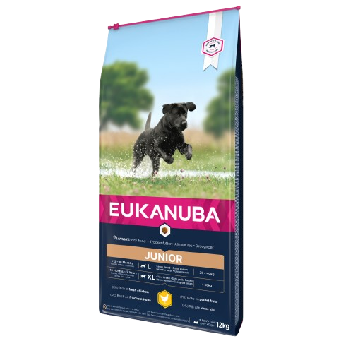 Eukanuba - Developing Junior Large Breed Chicken 12 kg - Hund - Hundefôr - Dyrekassen.no