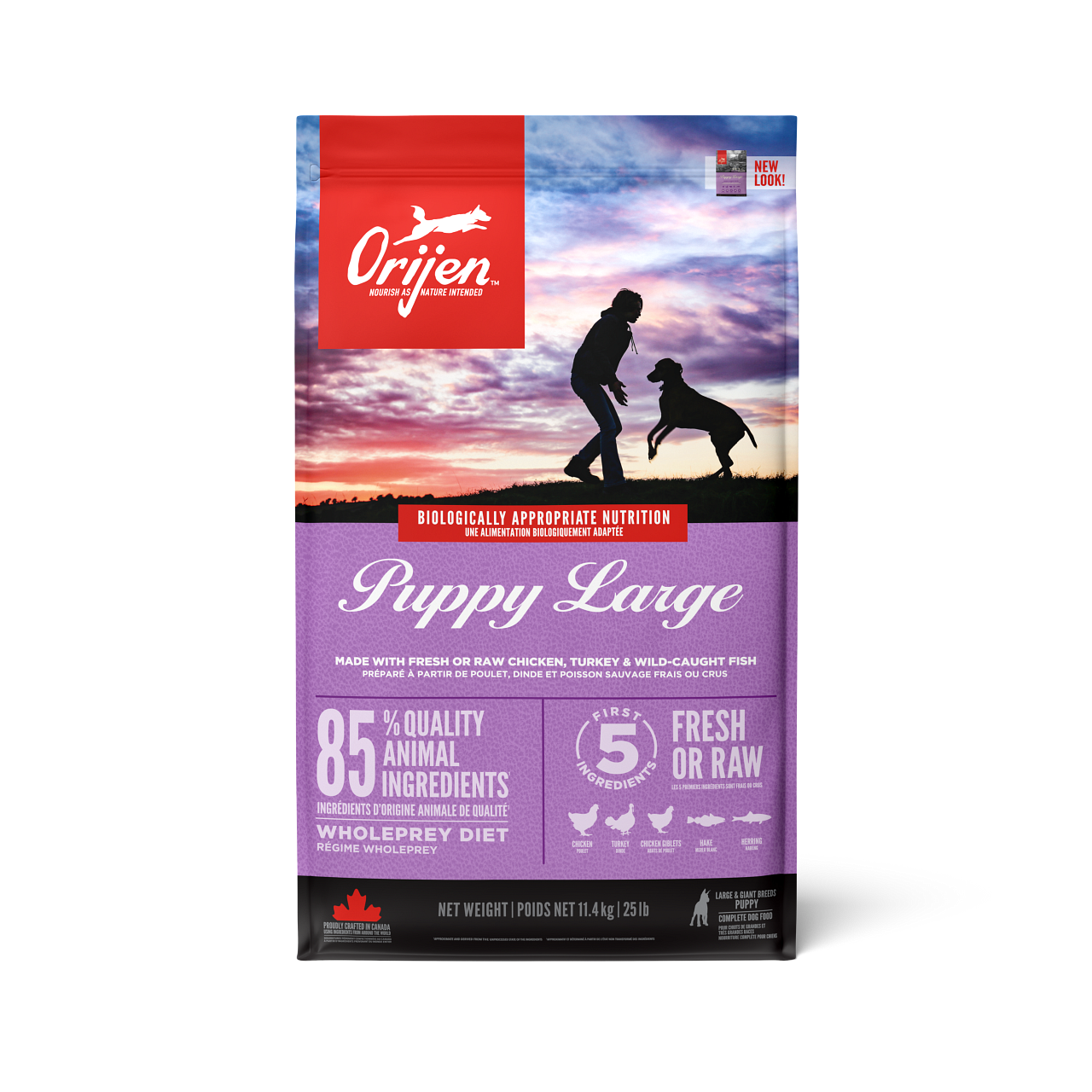 Orijen - Dog Puppy Large Grain Free - Tørrfôr til hund 11,4 kg - Hund - Hundefôr - Dyrekassen.no