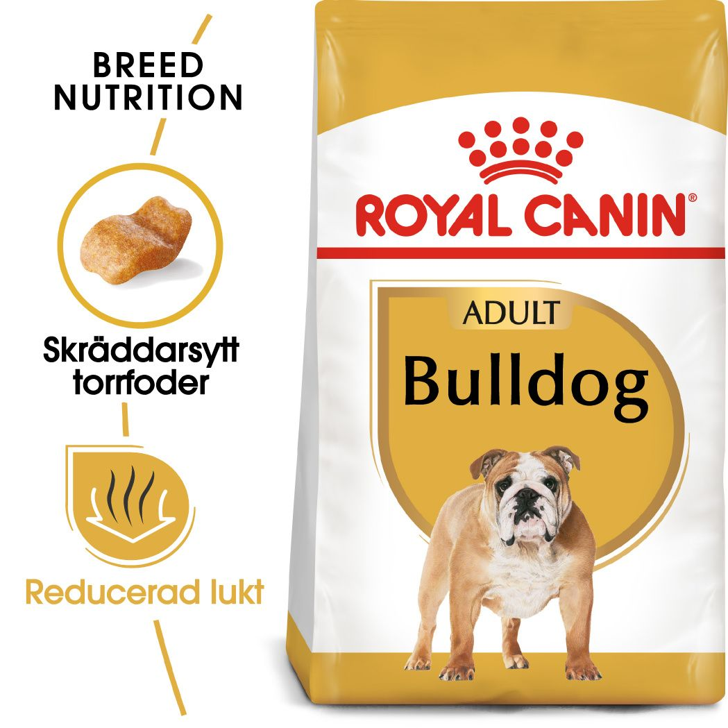 Bulldog Adult tørrfôr for hunder 12 kg