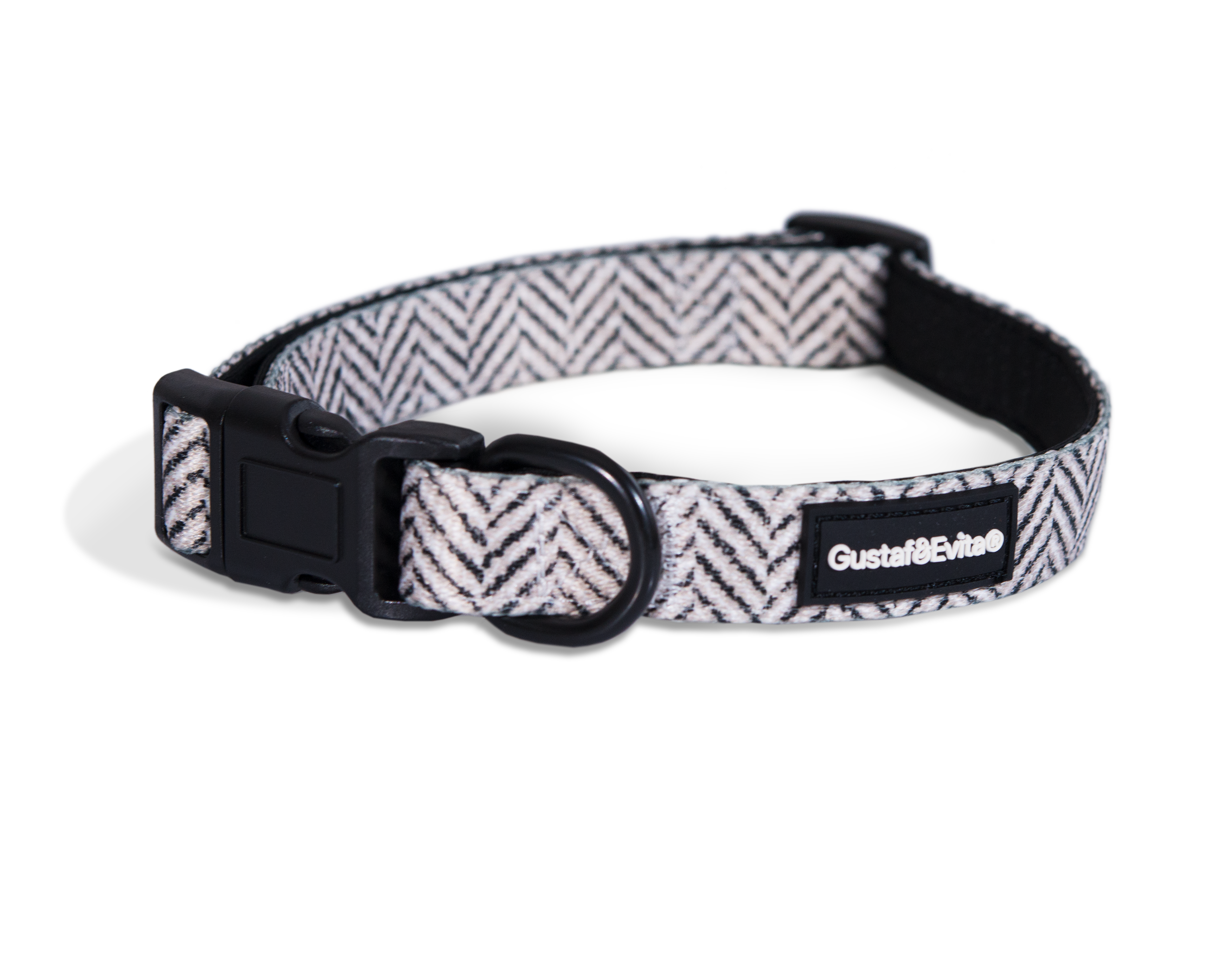 Gustaf och Evita - Hundehalsbånd Modish justerbart M, 20mm x 41-66cm Mønstret - Hund - Hundebur - Hundehalsbånd - Dyrekassen.no