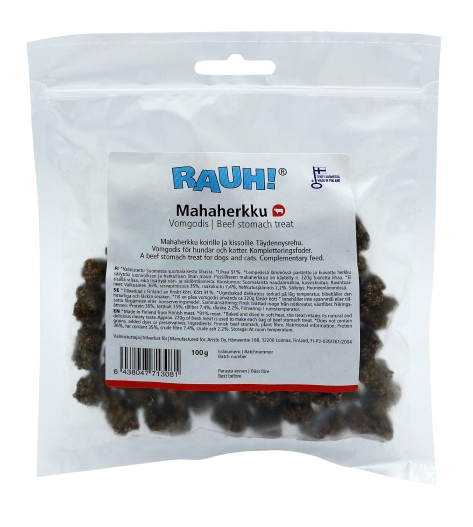 Rauh - Godbit med vom 100 g - Hund - Hundegodteri - Dyrekassen.no