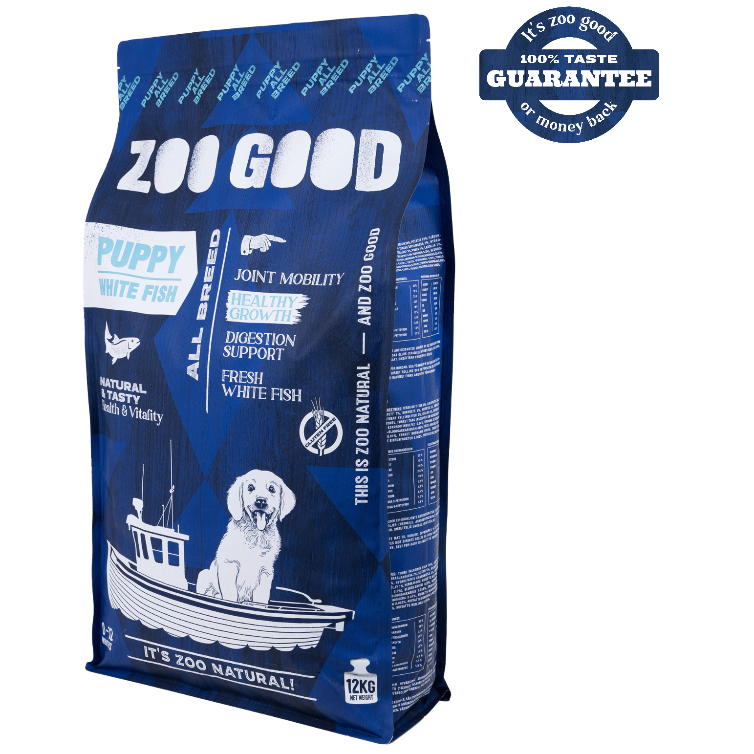 ZOO GOOD White Fish Skin & Hair Puppy All Breed