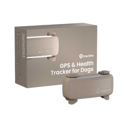 Tractive - GPS-tracker for hund Dog 6 - Brun 71 x 29 x 17 mm - Hund - Hundekamera og GPS - Dyrekassen.no