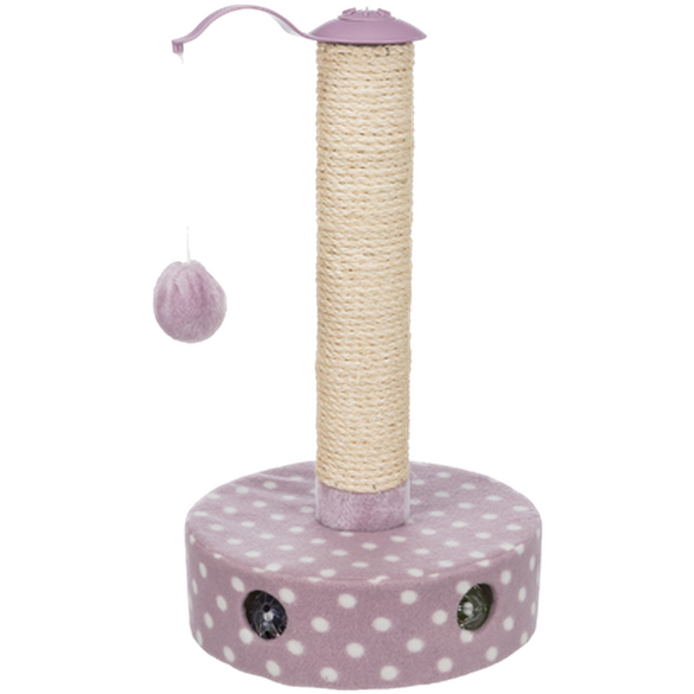 Trixie - Junior klorestativ i fleece lilla 47 cm - Katt - Matplassen - Automater - Klorebrett - Dyrekassen.no