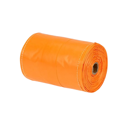 Hundebæsjposer i oransje