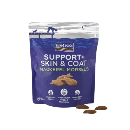Fish4Dogs - Godbiter med makrell for hud og pels 225g - Hund - Hundegodteri - Dyrekassen.no