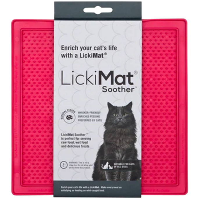 LickiMat - Cat Classic Smokk rosa 20 x 20 cm - Katt - Helse og pels - Hygiene - Kattens Matplass - Dyrekassen.no