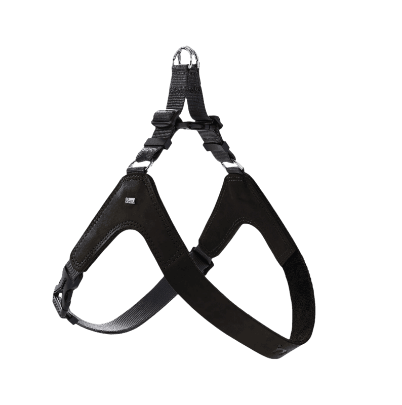 Hunter - Hundesele Dimaro i kuskinn Svart XS-S Bryst 40-55cm - Hund - Hundebur - Hundehalsbånd - Dyrekassen.no