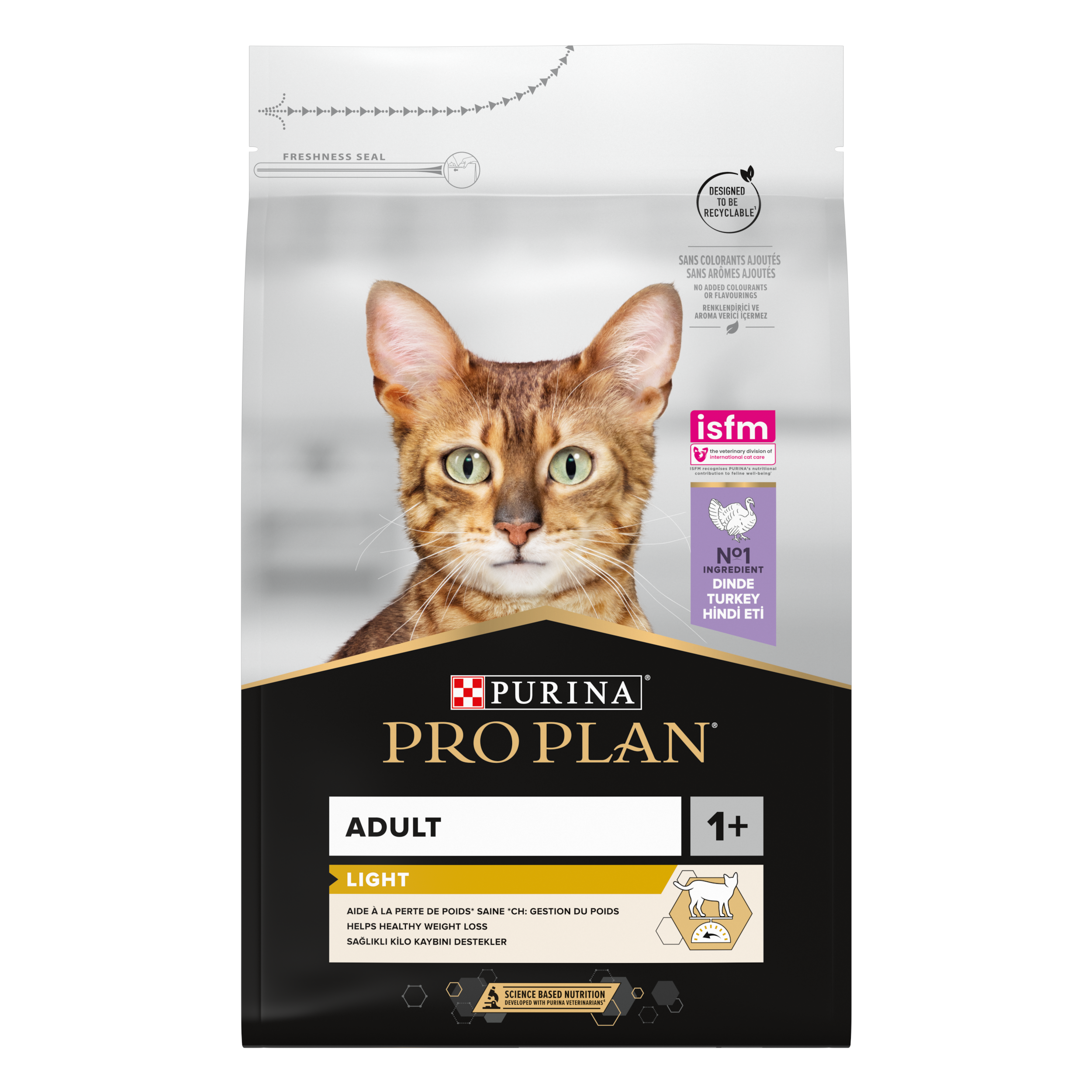 Purina Pro Plan - Cat Adult Light kalkun 3 kg - Katt - Helse og pels - Kosttilskudd - Tørrfôr - Dyrekassen.no